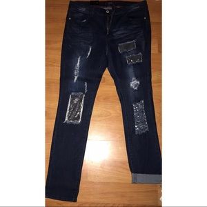 Women’s sequin jeans
